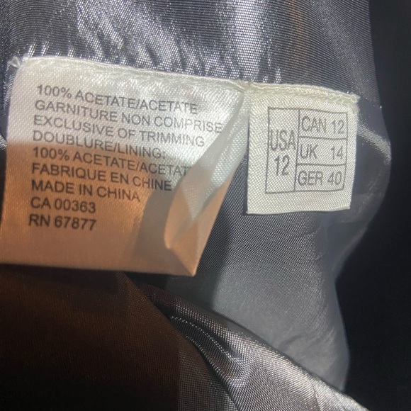 Alexander by Daymor Couture Mother of the Bride 2 Piece Mermaid Dress Sz 12 Gray - Picture 13 of 13